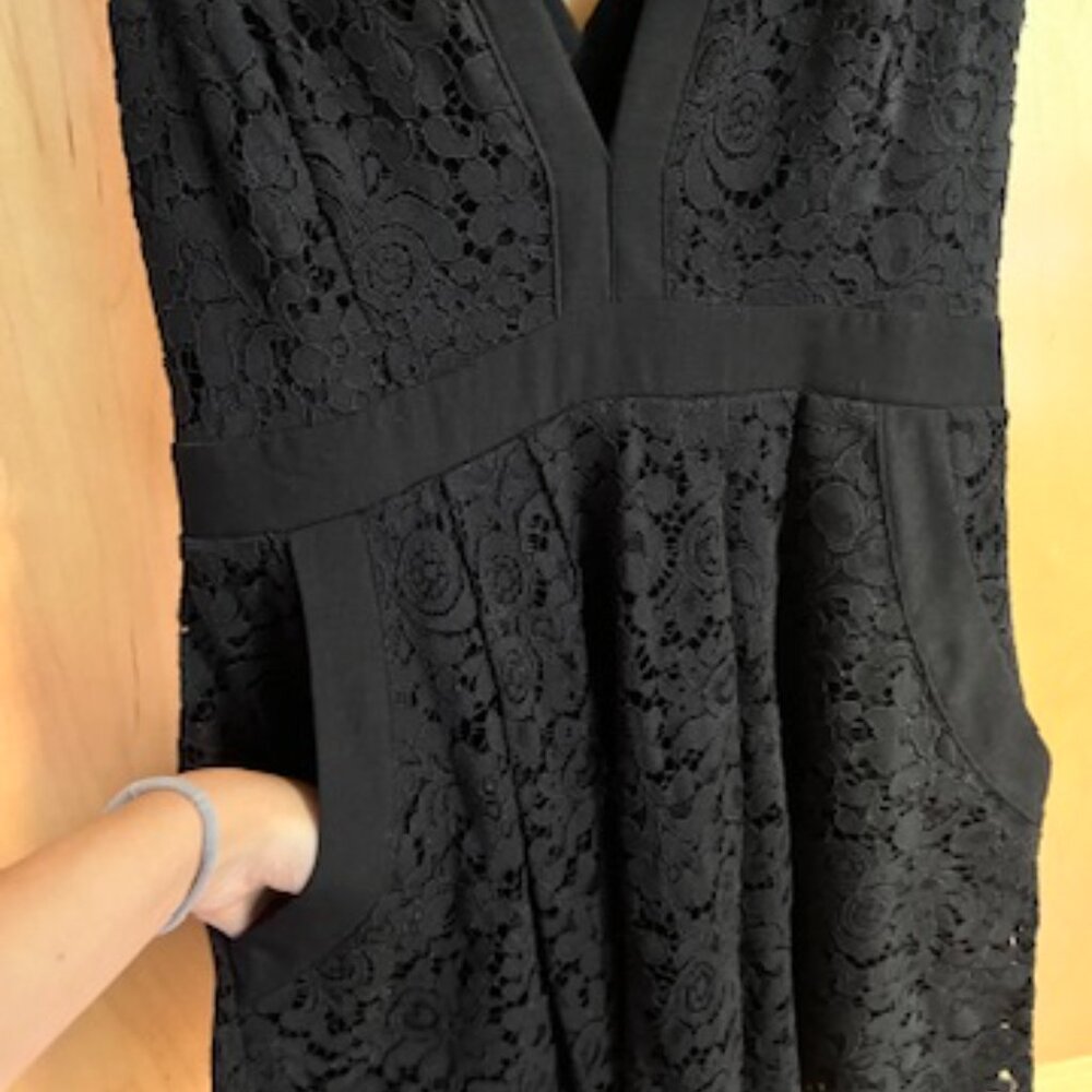 NWOT Free People Black lace dress - Picture 5 of 8